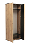 Шкаф для одежды 51.01 Либерти (опора h=20мм) дуб вотан/черный