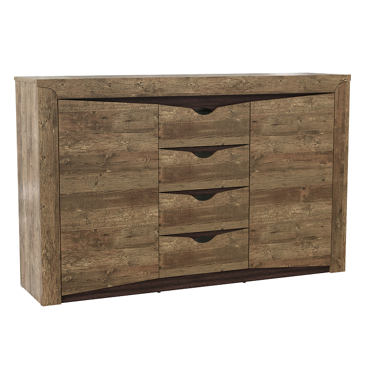 Тумба 33.19 Лючия Кейптаун/венге/белый