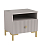 Тумба прикроватная 94.09 Модена (кашемир / ДВПО: серый камень)