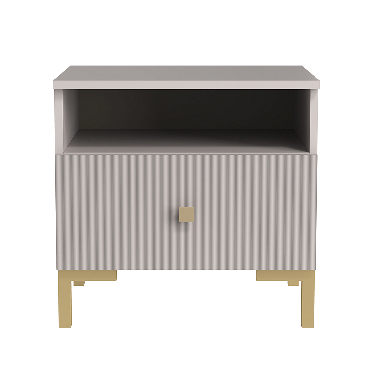 Тумба прикроватная 94.09 Модена кашемир/ДВПО серый камень