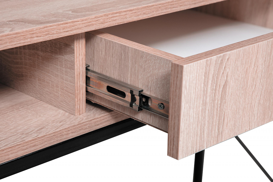 Стол Скарлетт Металл черный / дуб сонома