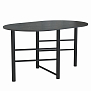 Стол 42.41 Октава раскладной мрамор черный/металл черный